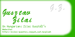 gusztav zilai business card